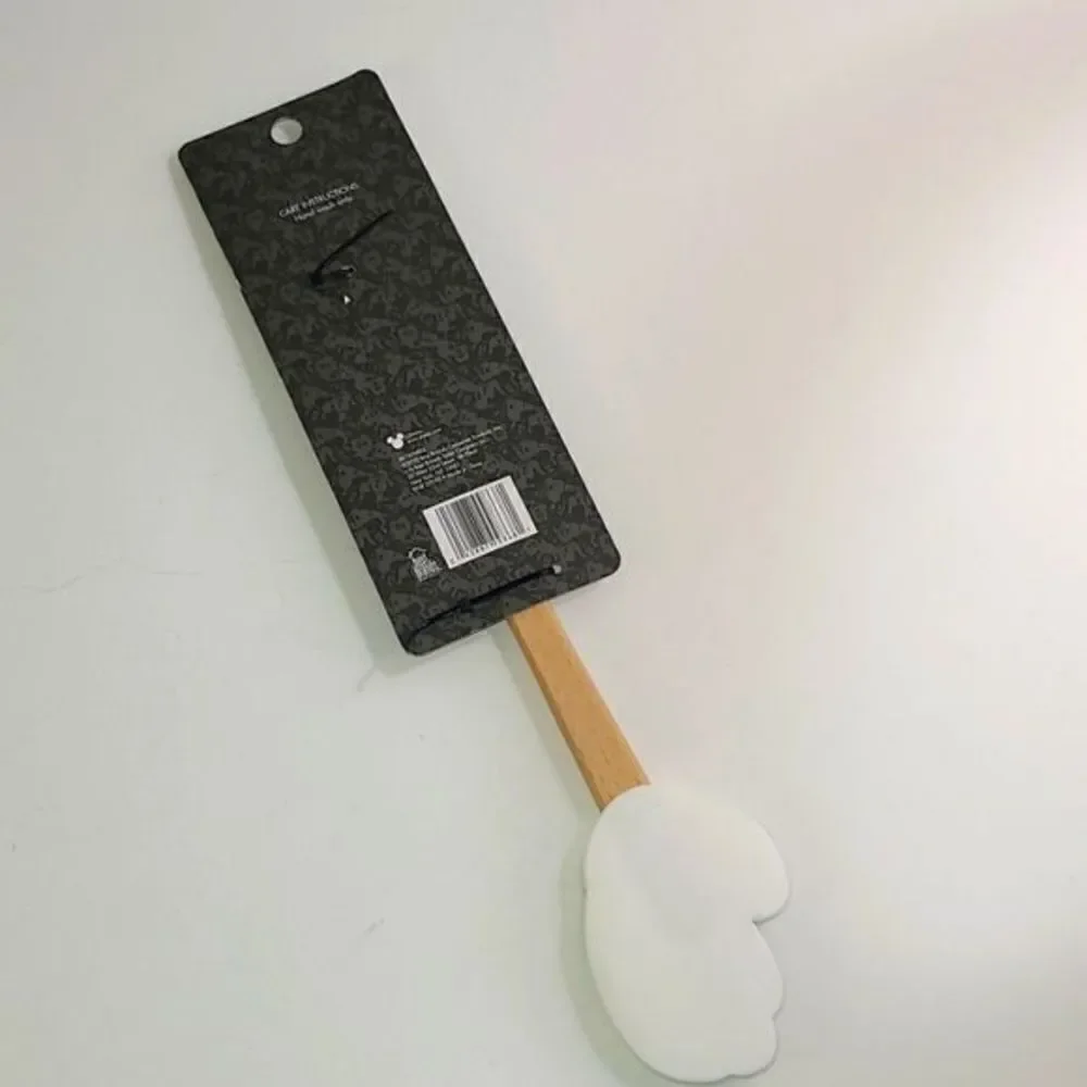 NWT Disney Mickey Mouse Silicone Hand White Glove Spatula Wooden Handle New